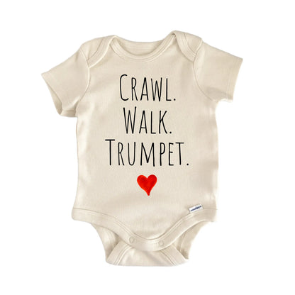Crawl Walk Trumpet Newborn Baby Onesie® Onesie®