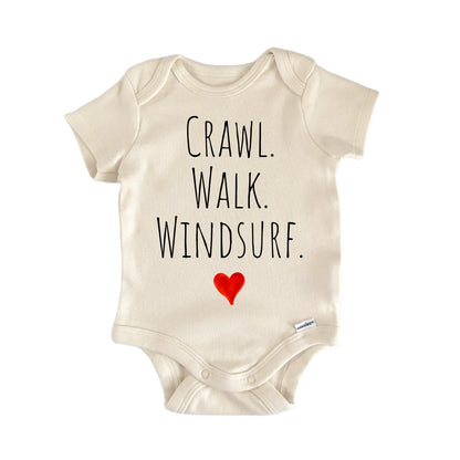 Crawl Walk Windsurf Newborn Baby Onesie® Onesie®