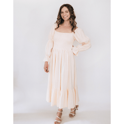 Muslin Puffed Sleeve Mommy & Me Dress - Women