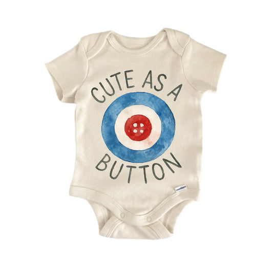 Curling Button Ice Sports Newborn Baby Onesie® Onesie®