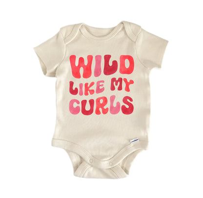 Curly Curls Hair Wild Newborn Baby Onesie® Onesie®