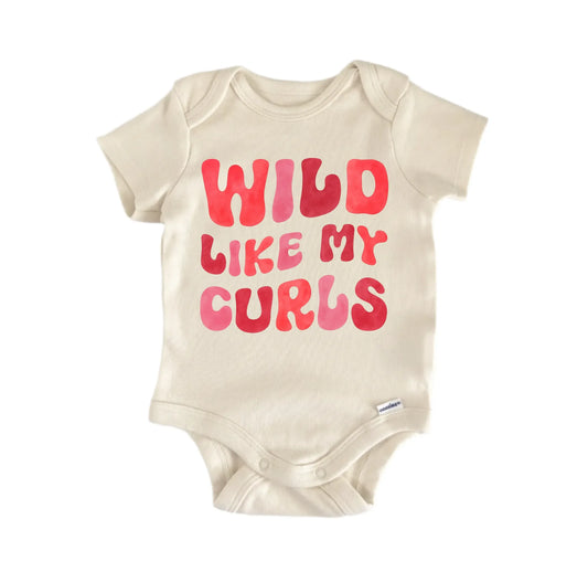 Curly Curls Hair Wild Newborn Baby Onesie® Onesie®