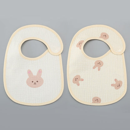 Thin Kids' Bib Pure Cotton Waterproof Gauze Saliva Towel