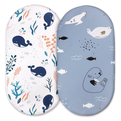 Baby Cradle Fitted Sheet Elastic Printing Baby Caring Table Changing Cover