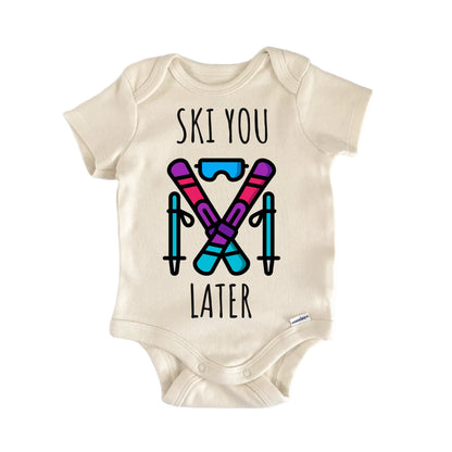 Skiing Baby Gift Baby Bodysuit