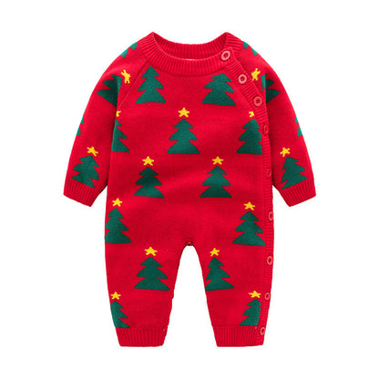 Newborn Baby Clothes Baby Crawling Clothes Thickening Out Baby Harness