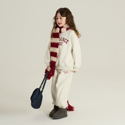 Children's Velvet Sport Suit Two-piece Set