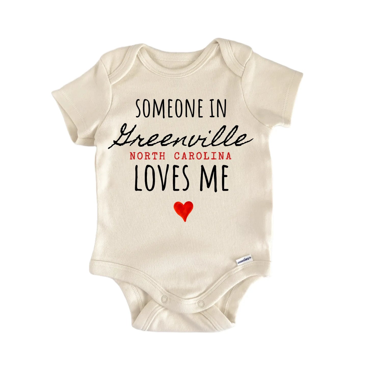 Greenville North Carolina Baby Gift Baby Bodysuit
