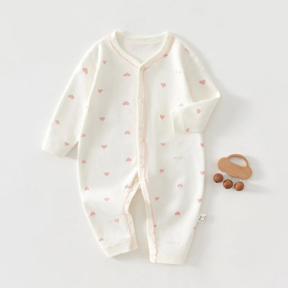 Pure Cotton Long-sleeve Baby Bodysuit