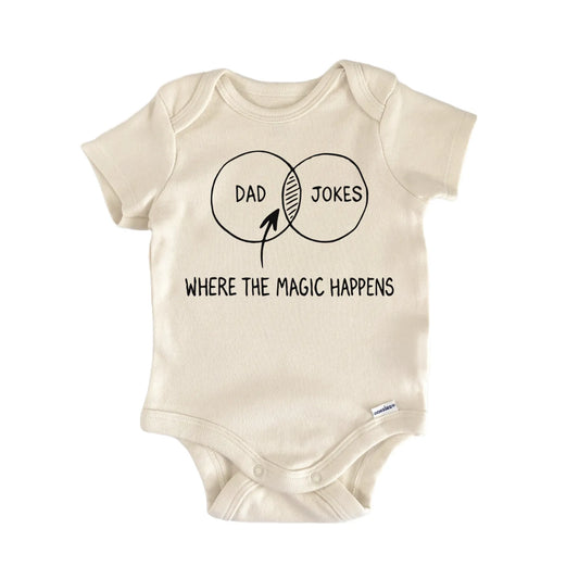 Dad Jokes Fathers Day Newborn Baby Onesie® Onesie®