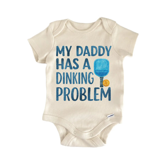 Daddy Dink Pickleball Newborn Baby Onesie® Onesie®