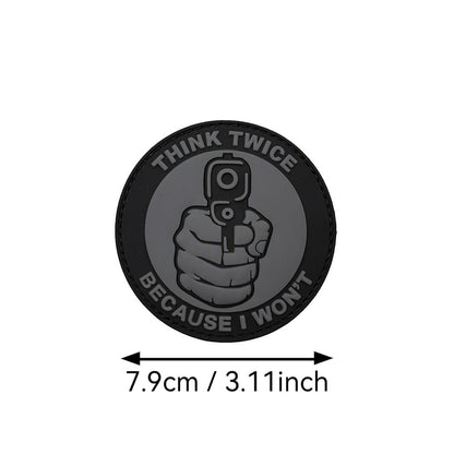 THINK TWICE BECAUSE I WON'T THINK TWICE Before Chapter PVC Flexible Glue Armband