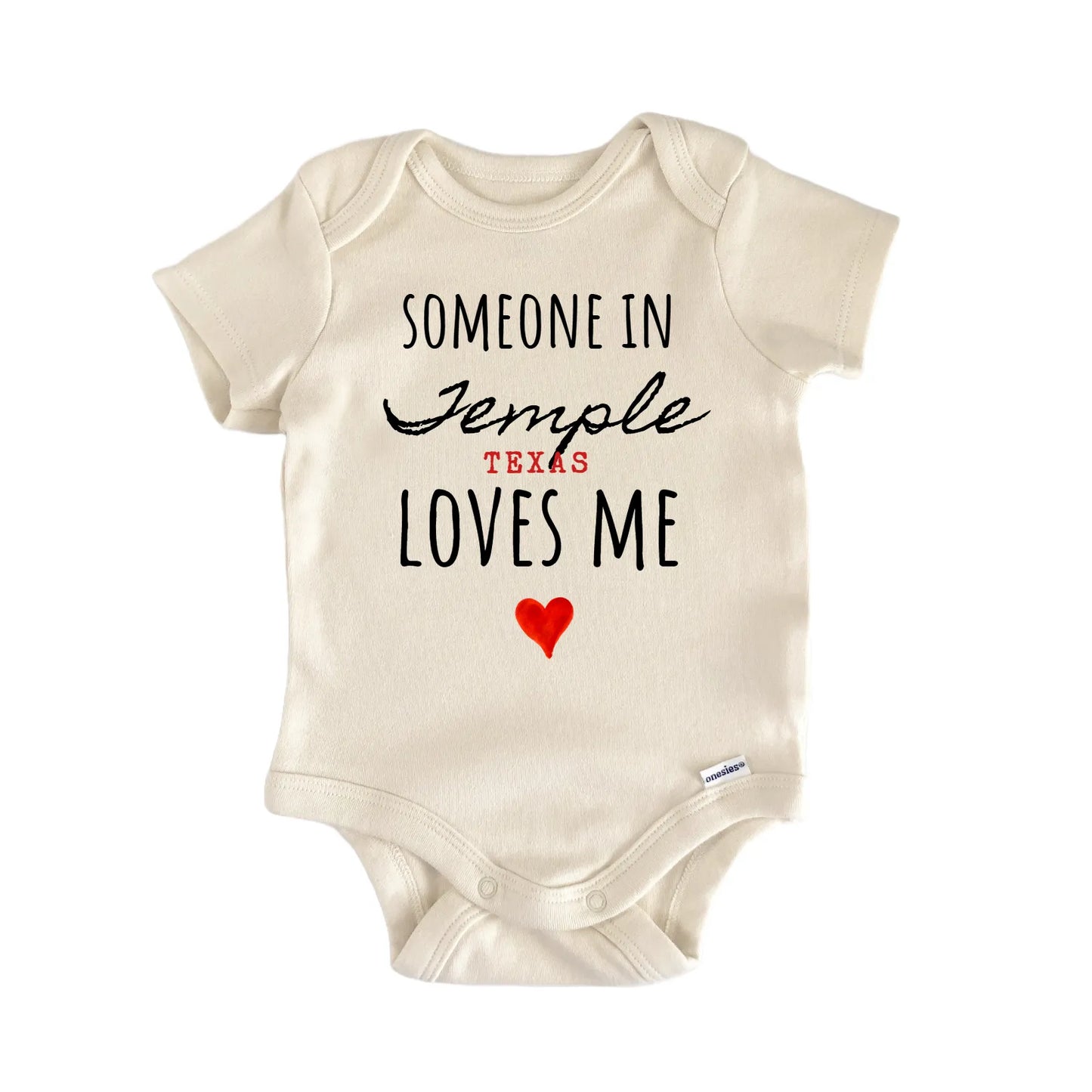 Temple Texas Baby Gift Baby Bodysuit