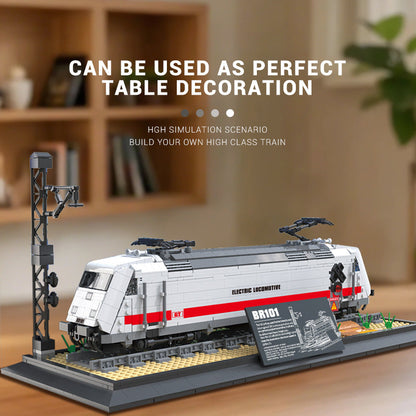 Steam Train Building Block Static Model Puzzle Assembly Toy