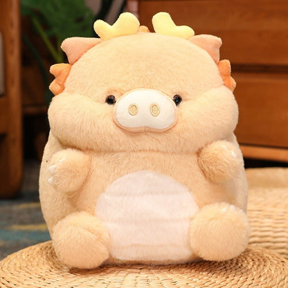 Cute Dragon Pig Doll Plush Toy Sleeping Pillow