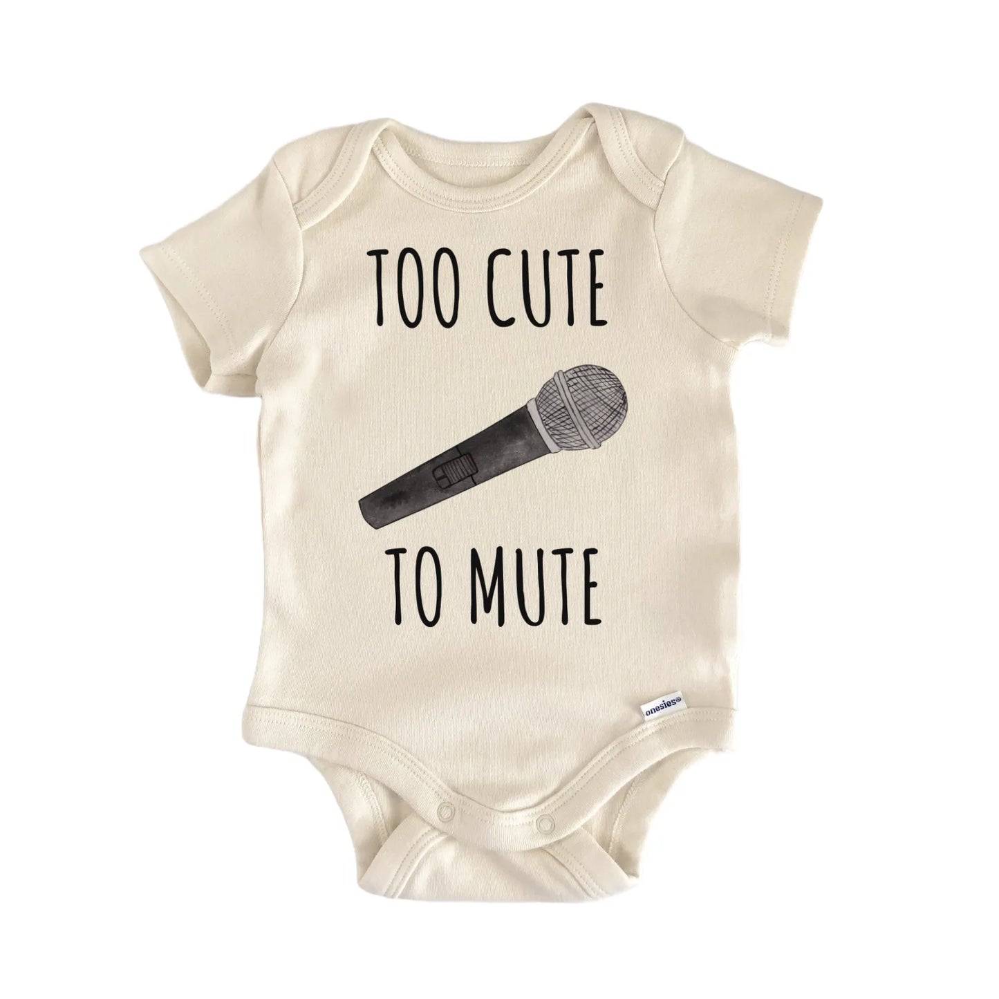 Microphone Singer Band Instrument Baby Gift Baby Bodysuit