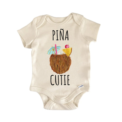 Pina Colada Cocktail Coconut Tropical Baby Gift Baby Bodysuit