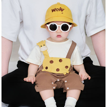 Baby Summer Short Sleeve Rompers Thin