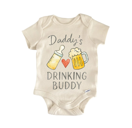 Drinking Buddy Daddy Newborn Baby Onesie® Onesie®