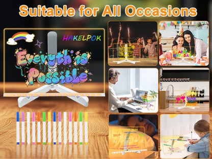 Acrylic Creative Desk Lamp Writing Light Board