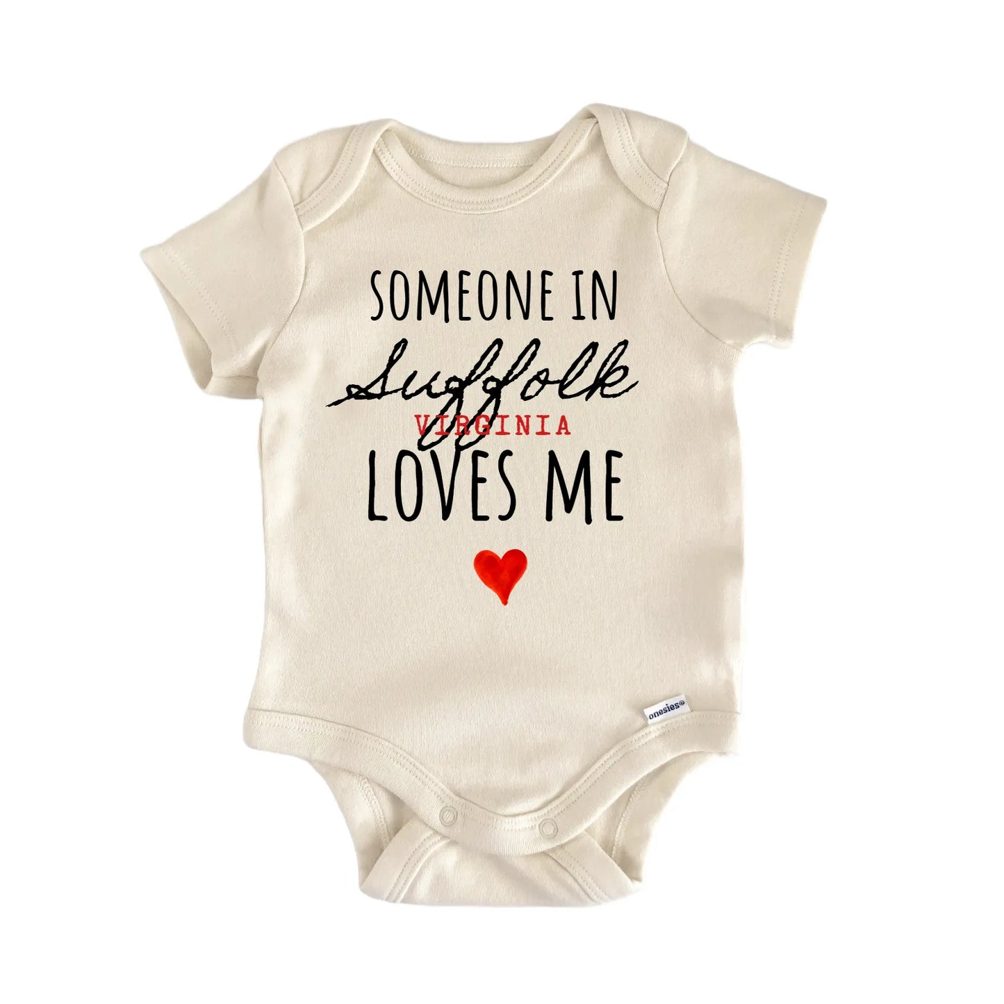 Suffolk Virginia Baby Gift Baby Bodysuit