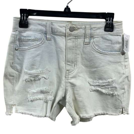 New Art Class Girls Large 10/12 Adjustable Waist Distressed Bleached Jean Shorts