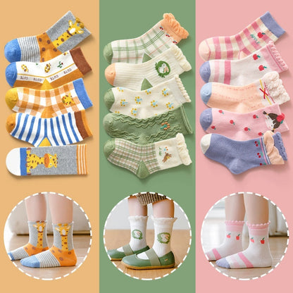 Autumn And Winter Cartoon Dinosaur Mid-calf Cotton Warm Sports Boys' Socks