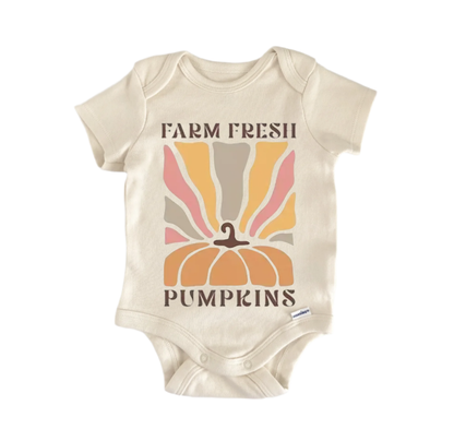 Pumpkin Fall Retro Newborn Baby Onesie® Onesie®