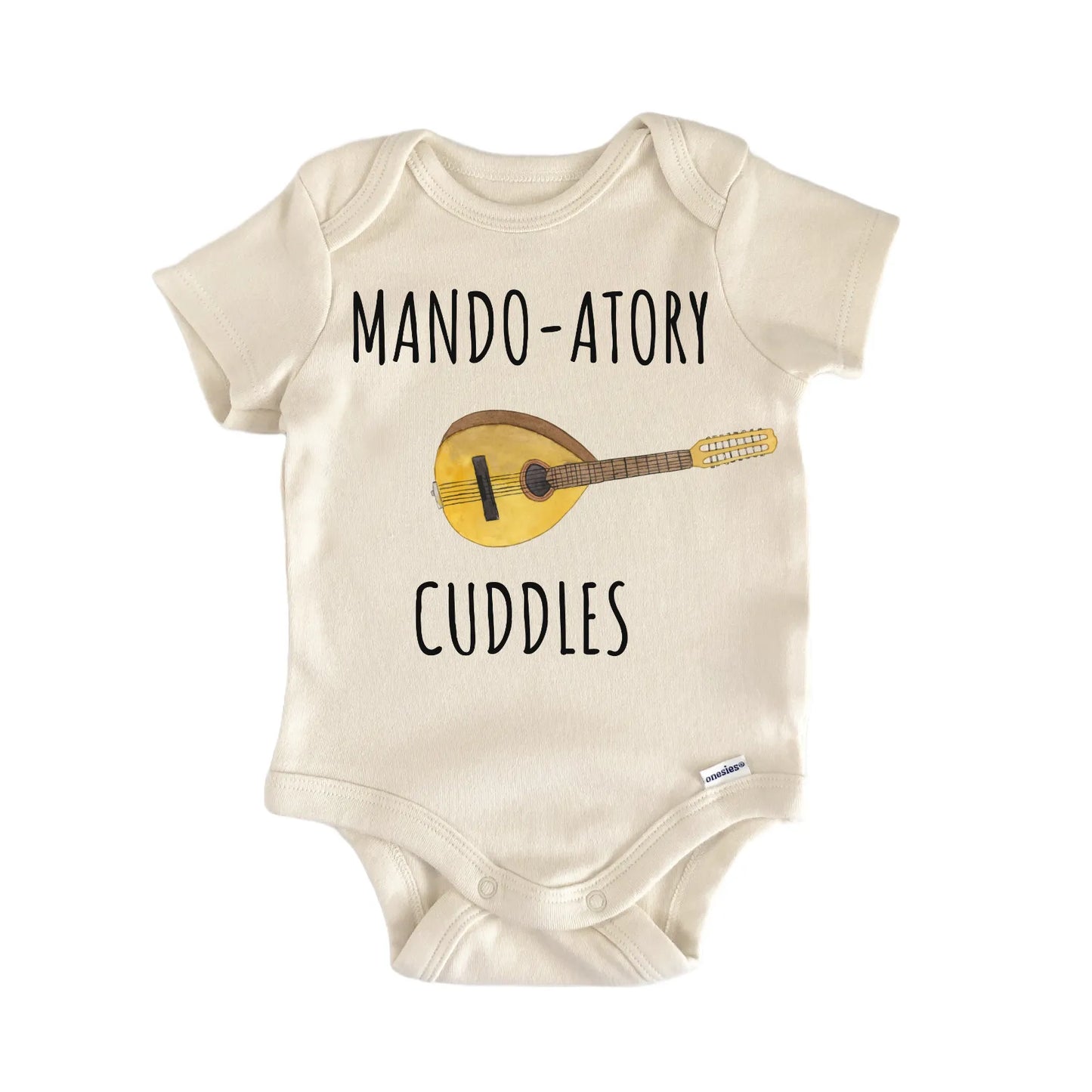 Mandolin Guitar String Instrument Acoustic Baby Gift Baby Bodysuit