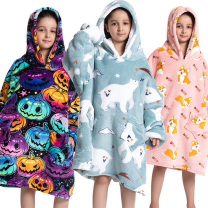 Composite Children's Flannel Lambswool Home Pajamas
