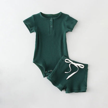 New Fashion Summer Round Neck Short Sleeves Blouse And Pants
