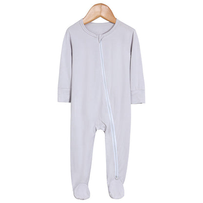 Bamboo Fiber Long-sleeve One-piece Loungewear Romper