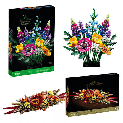 Plant Bouquet Puzzle Assembled Building Block Toys