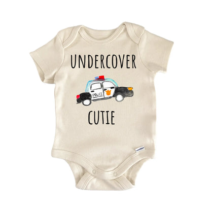 Undercover Cutie Police Officer Baby Gift Baby Bodysuit