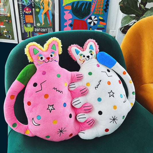 Sweetheart Cat Pillow Cute Plush Doll