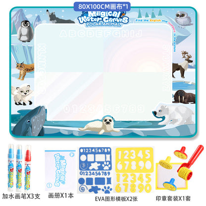 Cloth Toy Clear Water Painting Drawing Board Magic Color Graffiti Blanket Water Picture Book