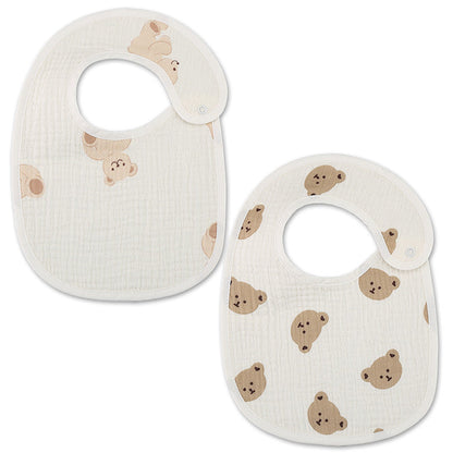 Thin Kids' Bib Pure Cotton Waterproof Gauze Saliva Towel