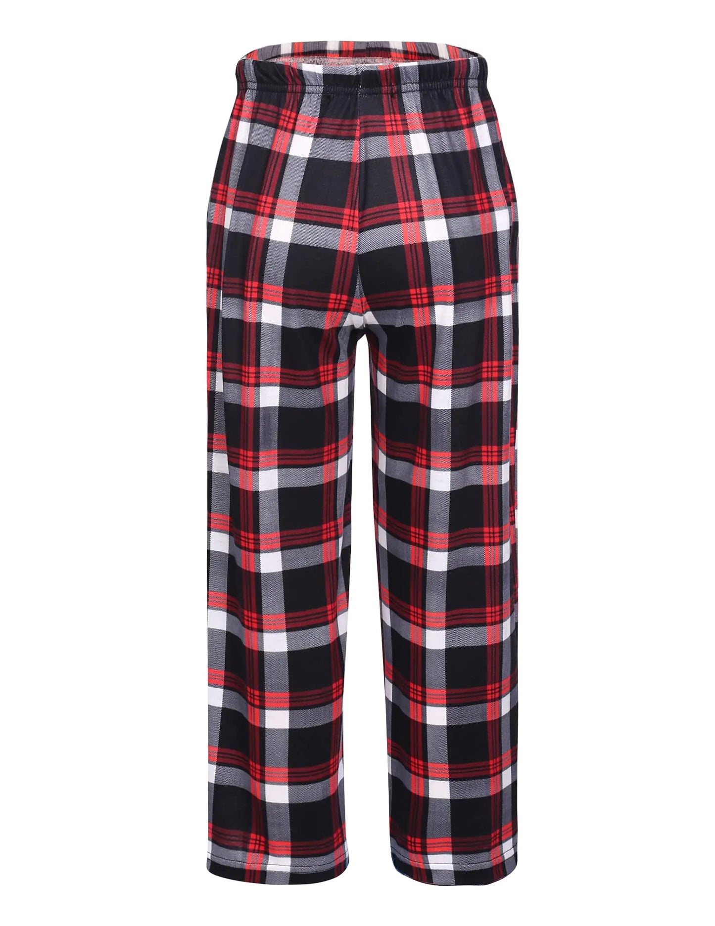 Ekouaer Boys Pajama Pants Long Sleep Pants Soft Elastic Waist Pajama Bottoms Plaid Lounge Pants with 2 Pockets 4-14 Years A-yarn Dyed Lattice2 4-5T - # BOAA11710001