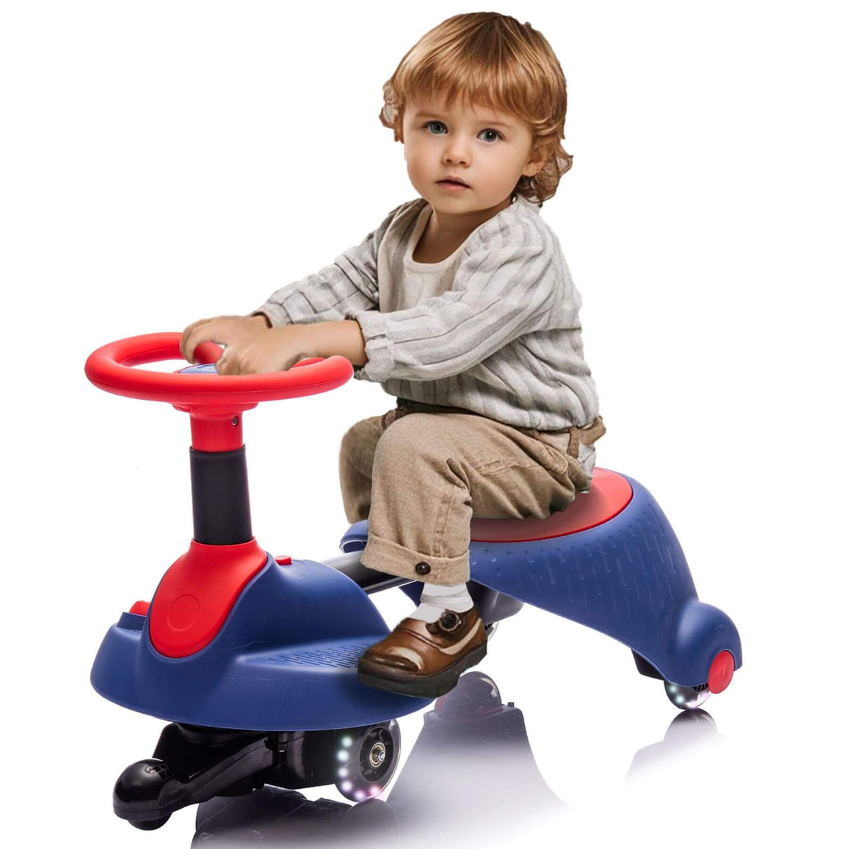 ToyRides Elite 6V Kids Ride On Electric Wiggle Car, for Kids aged 3+, Red & Blue