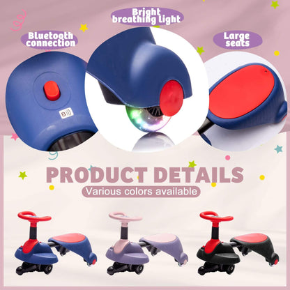 ToyRides Elite 6V Kids Ride On Electric Wiggle Car, for Kids aged 3+, Red & Blue
