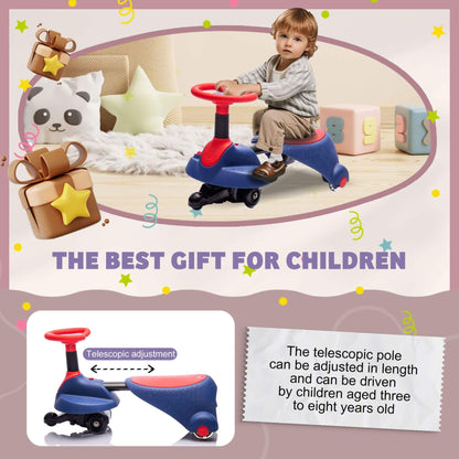 ToyRides Elite 6V Kids Ride On Electric Wiggle Car, for Kids aged 3+, Red & Blue