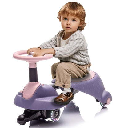 ToyRides Elite 6V Kids Ride On Electric Wiggle Car, for Kids aged 3+, Purple