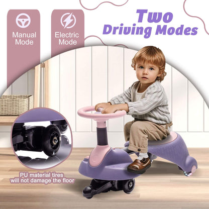 ToyRides Elite 6V Kids Ride On Electric Wiggle Car, for Kids aged 3+, Purple