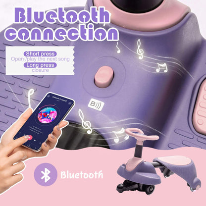 ToyRides Elite 6V Kids Ride On Electric Wiggle Car, for Kids aged 3+, Purple