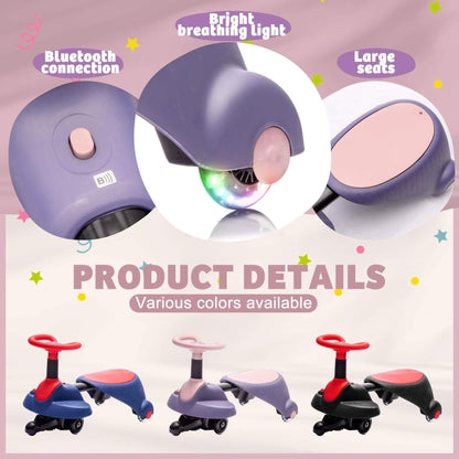 ToyRides Elite 6V Kids Ride On Electric Wiggle Car, for Kids aged 3+, Purple