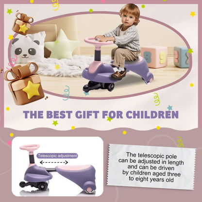ToyRides Elite 6V Kids Ride On Electric Wiggle Car, for Kids aged 3+, Purple