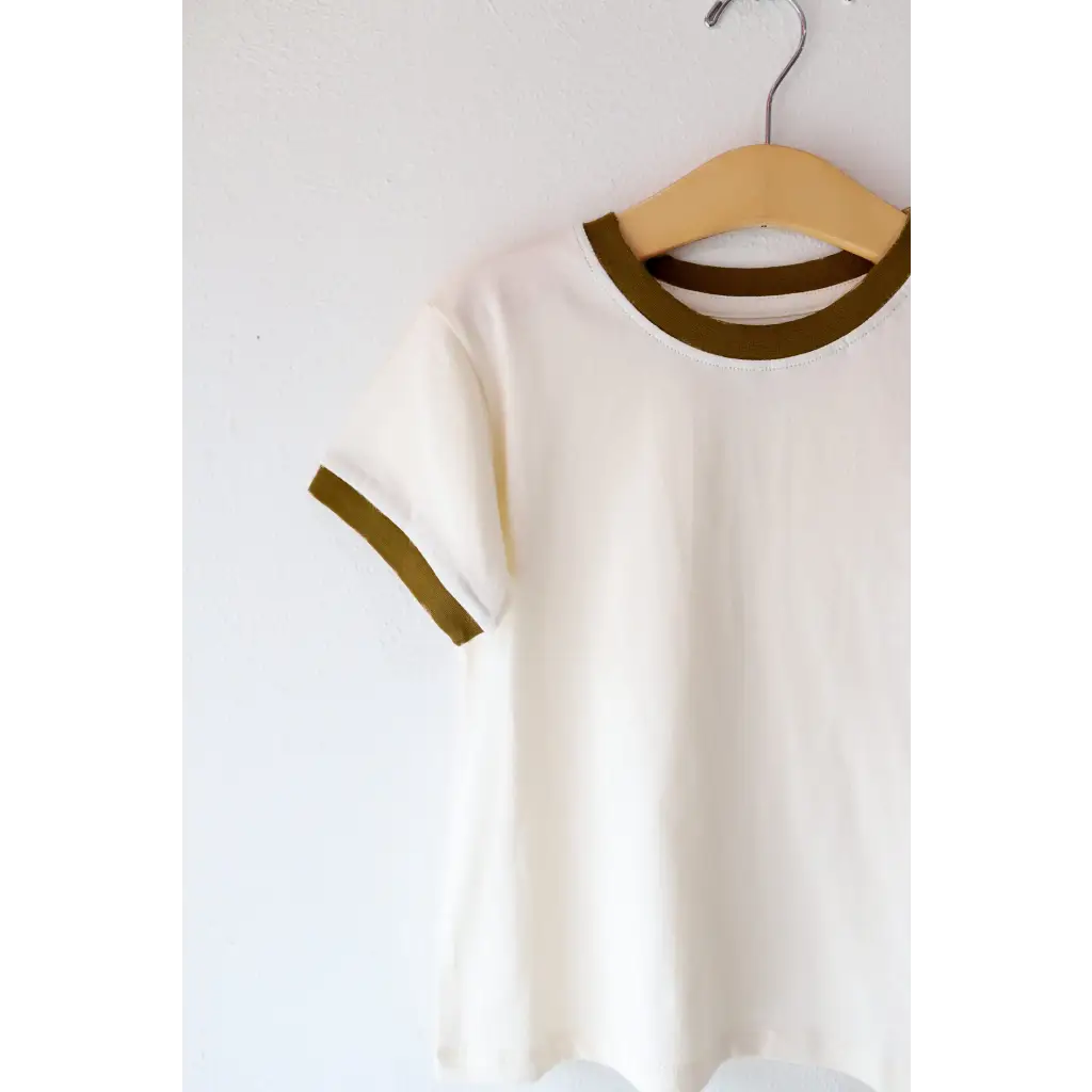 The Everyday Ringer Tee for Kids in Brown