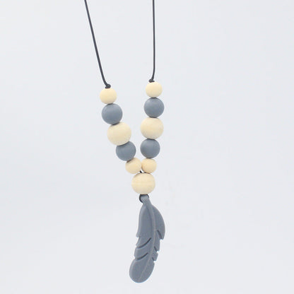 Baby Soothing Teether Protects Safety Baby Teether Necklace