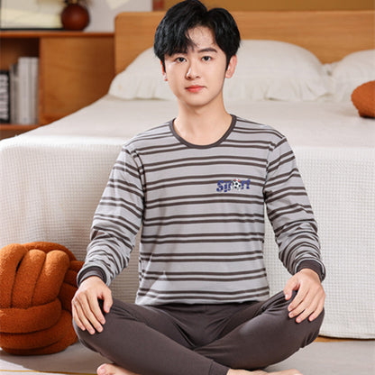 Children's Pajamas Cotton Boys' Base Teen Underwear Suit