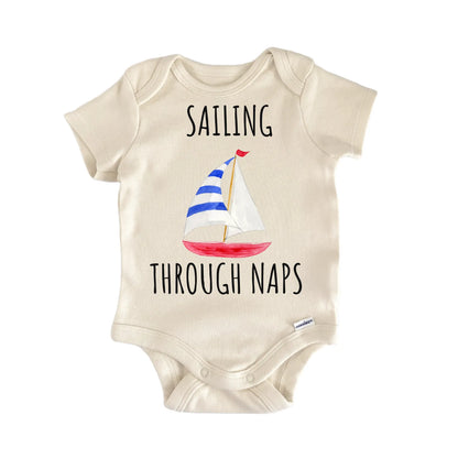 Sailing Naps Sailboat Boat Nautical Baby Gift Baby Bodysuit